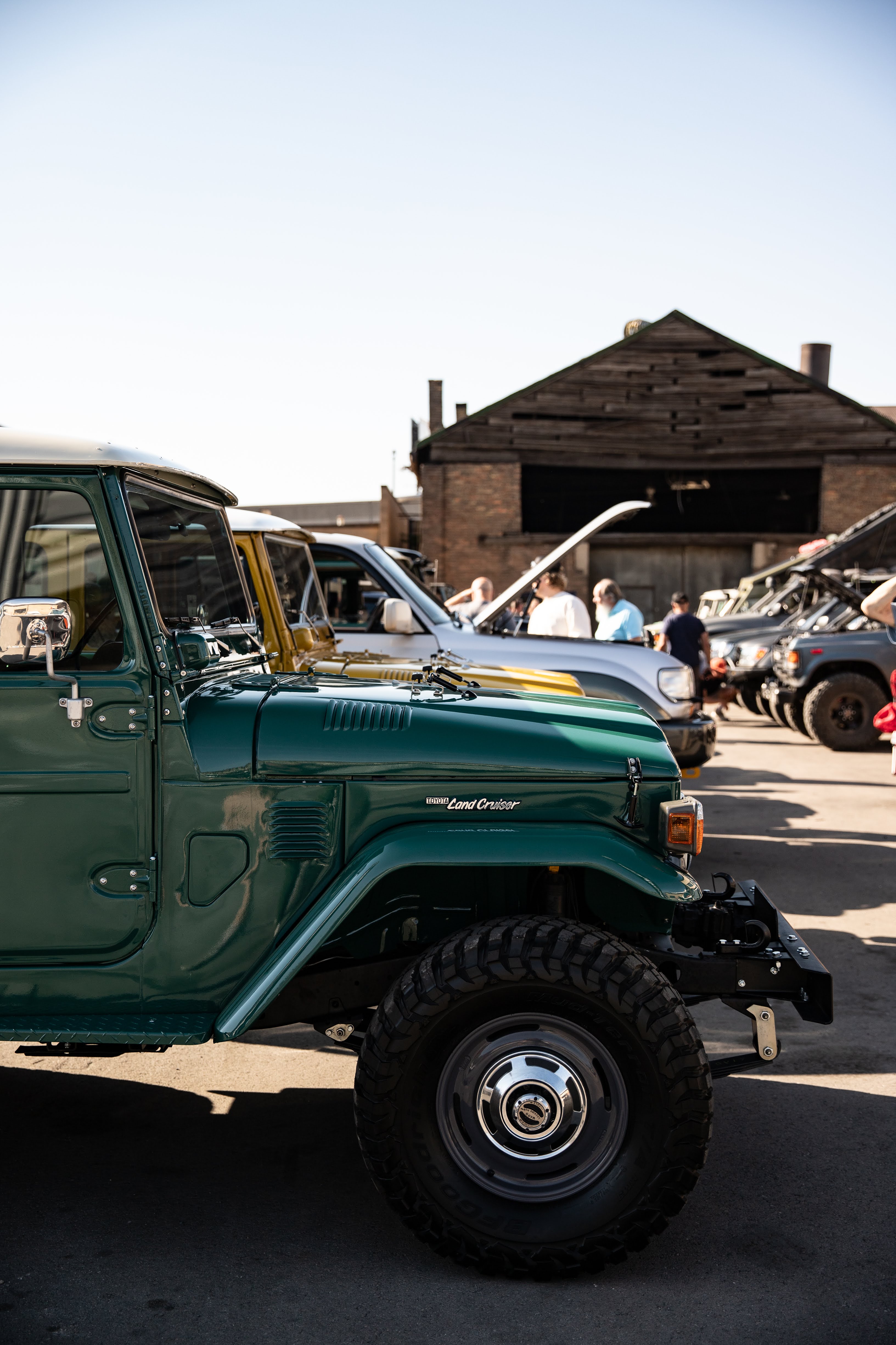 Classic green cruiser car